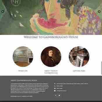 Gainsborough's House Web Design