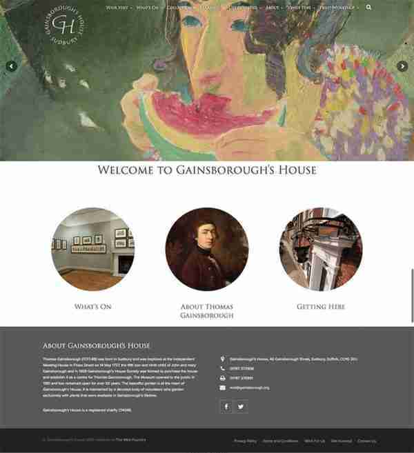 Gainsborough's House Web Design